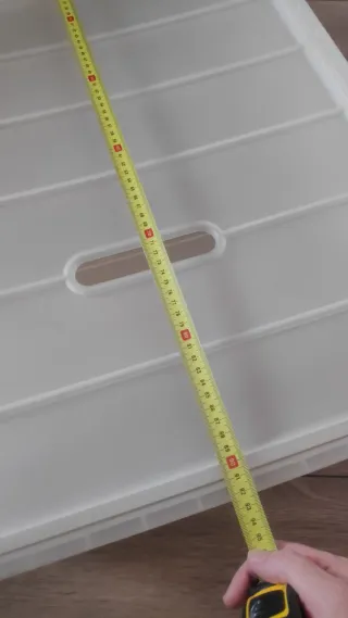 Caja de almacenaje Ikea transparente