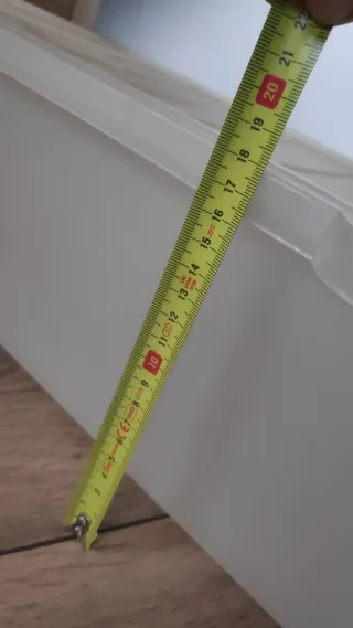 Caja de almacenaje Ikea transparente