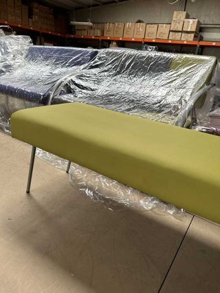 SOFA DE ESPERA BANQUETA VERDE