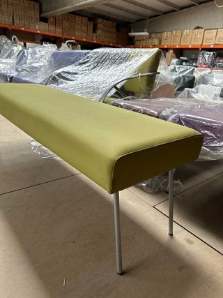 SOFA DE ESPERA BANQUETA VERDE