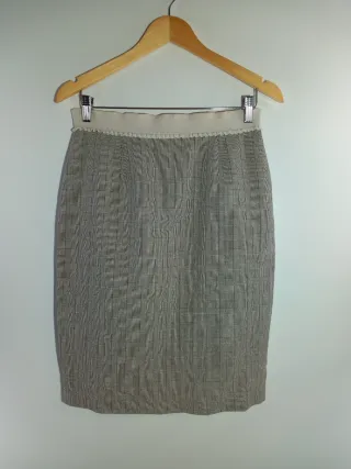 Falda Vintage Dressing Marrón y Gris