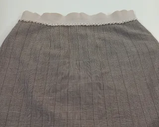 Falda Vintage Dressing Marrón y Gris