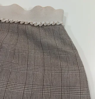 Falda Vintage Dressing Marrón y Gris