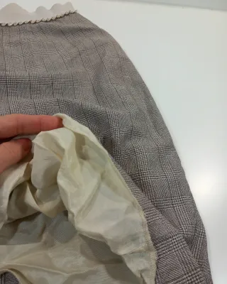 Falda Vintage Dressing Marrón y Gris