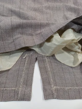 Falda Vintage Dressing Marrón y Gris