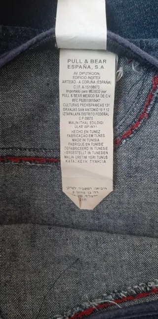 Falda vaquera midi con aberturas