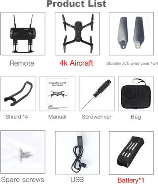 Drone Quadcopter E58 WiFi FPV Mini Quadcopter 4k C
