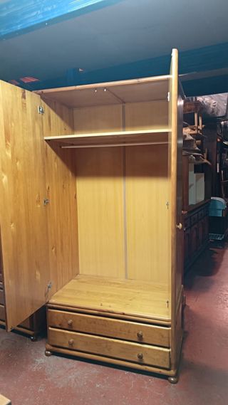 Armario Pino Macizo Provenzal 2 Puertas
