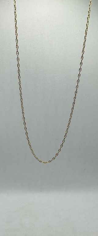 Cadena Barbada de oro de 18k, 1.86 g, 40 cm.