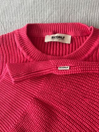 Jersey punto Ecoalf Cedar rojo claro