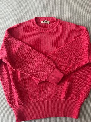 Jersey punto Ecoalf Cedar rojo claro