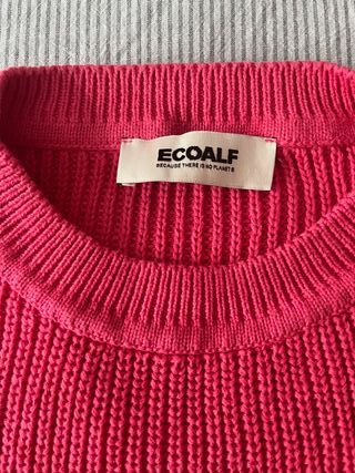 Jersey punto Ecoalf Cedar rojo claro