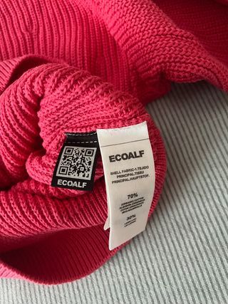 Jersey punto Ecoalf Cedar rojo claro