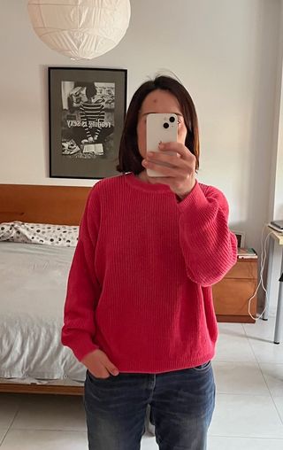 Jersey punto Ecoalf Cedar rojo claro