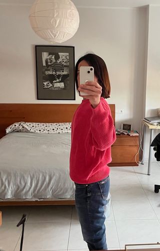 Jersey punto Ecoalf Cedar rojo claro