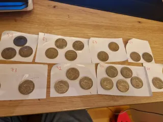 22 Monedas 5 Pesetas 1957