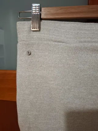 Falda fiesta plateada talla única