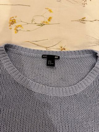 Jersey H&M Azul Holgado Talla M