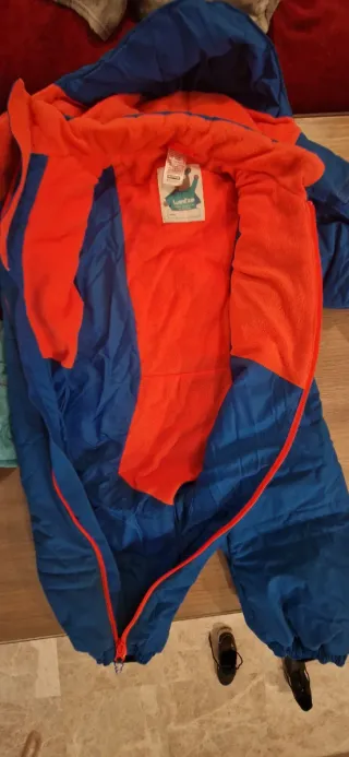 Mono nieve 18m-2 AÑOS azul con guantes