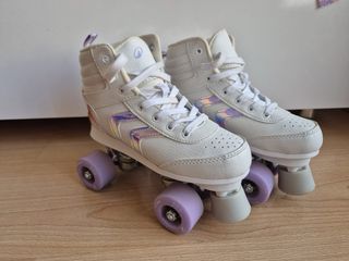 Patines de 4 ruedas blancos talla 36