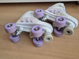 Patines de 4 ruedas blancos talla 36