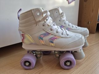Patines de 4 ruedas blancos talla 36