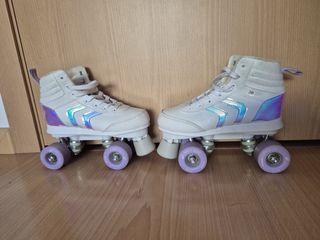 Patines de 4 ruedas blancos talla 36