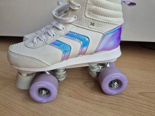 Patines de 4 ruedas blancos talla 36