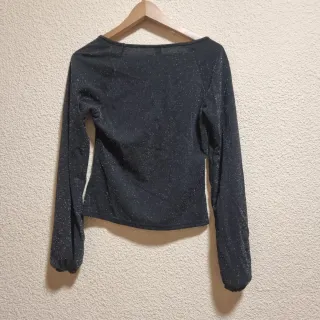 Camiseta corta brillante Shein