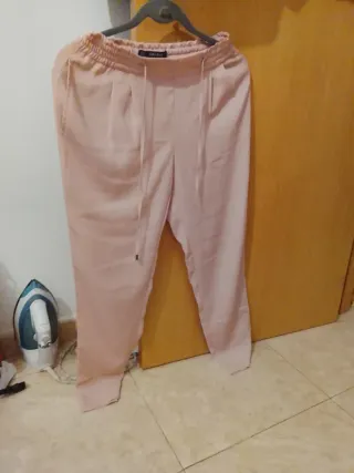 Pantalones Zara Rosa Talla M