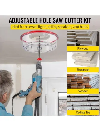 VEVOR Kit Sierra Perforadora Cortador Círculos