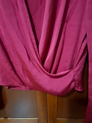 Camisa Mango Rosa Talla XS