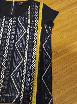 Camiseta manga corta lentejuelas