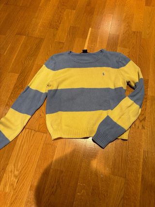 Jersey Polo Ralph Lauren Rayas Azul/Amarillo Talla