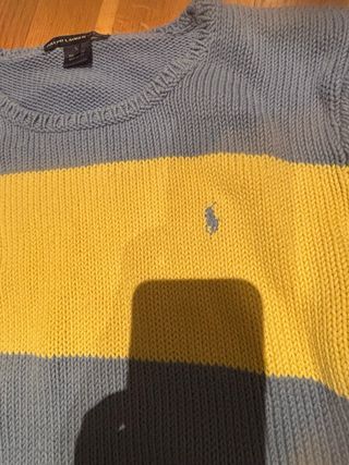 Jersey Polo Ralph Lauren Rayas Azul/Amarillo Talla
