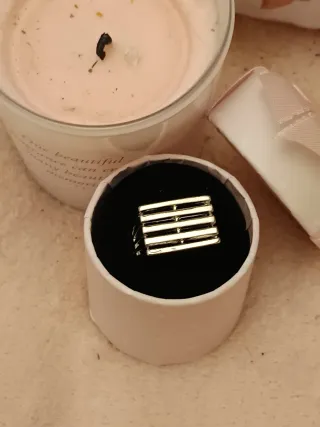 Anillo minimalista plateado