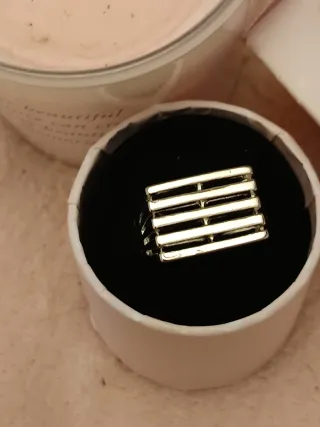 Anillo minimalista plateado