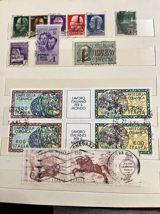 francobolli italiani e non anni '20 in poi
