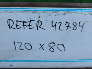 Ventana color nogal 120x80cm