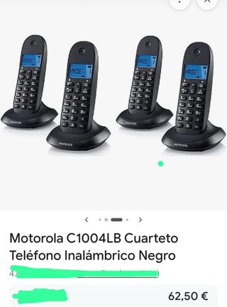 Teléfonos Inalámbricos Motorola QUAD C1004LB+