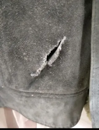 Chaquetón vintage piel