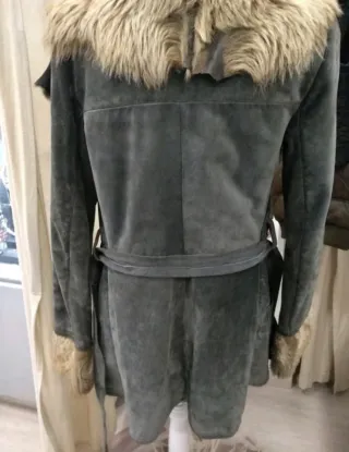 Chaquetón vintage piel