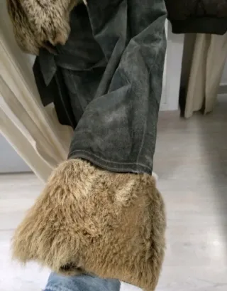 Chaquetón vintage piel