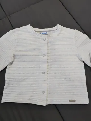 Casaco branco Mayoral 5 anos