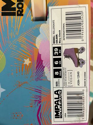 Patines Impala Quads Wavy Check Rosa