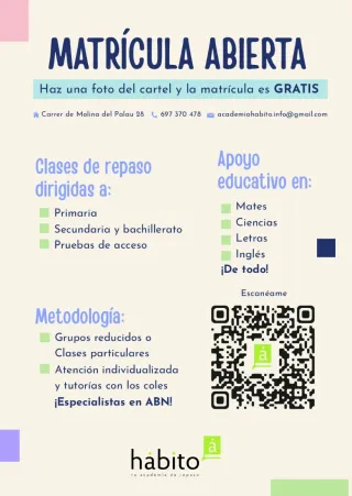 Clases de Repaso Grupales y Particulares