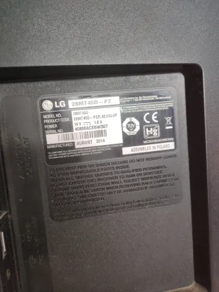 Televisión LG 28 pulgadas