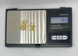 Cadena Bilbao de oro de 18k, 1.55 g, 50 cm.