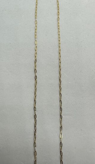 Cadena Bilbao de oro de 18k, 1.55 g, 50 cm.