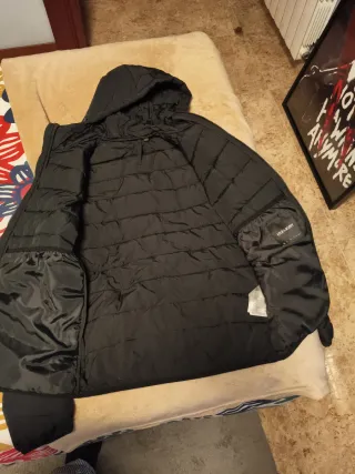 Chaqueta Lyle Scott Negra con Capucha